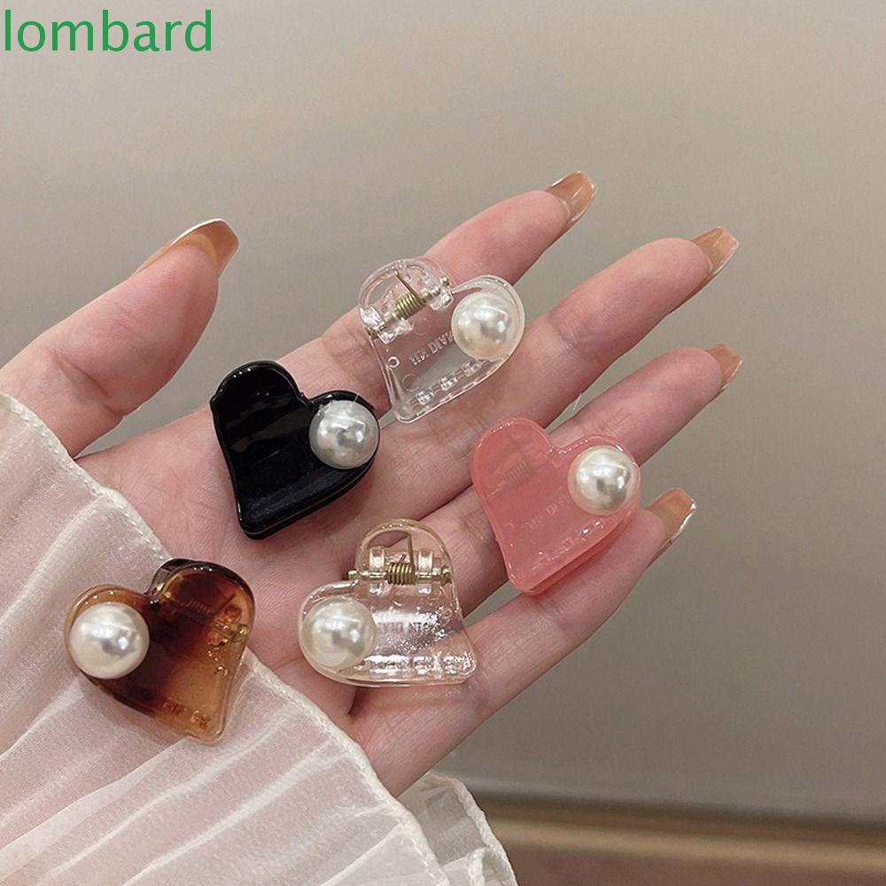 Kẹp Tóc Càng Cua Trái Tim Nhỏ Bằng Nhựa Dễ Thương Thanh Lịch Phong Cách Hàn Quốc Dành Cho Bạn Gái