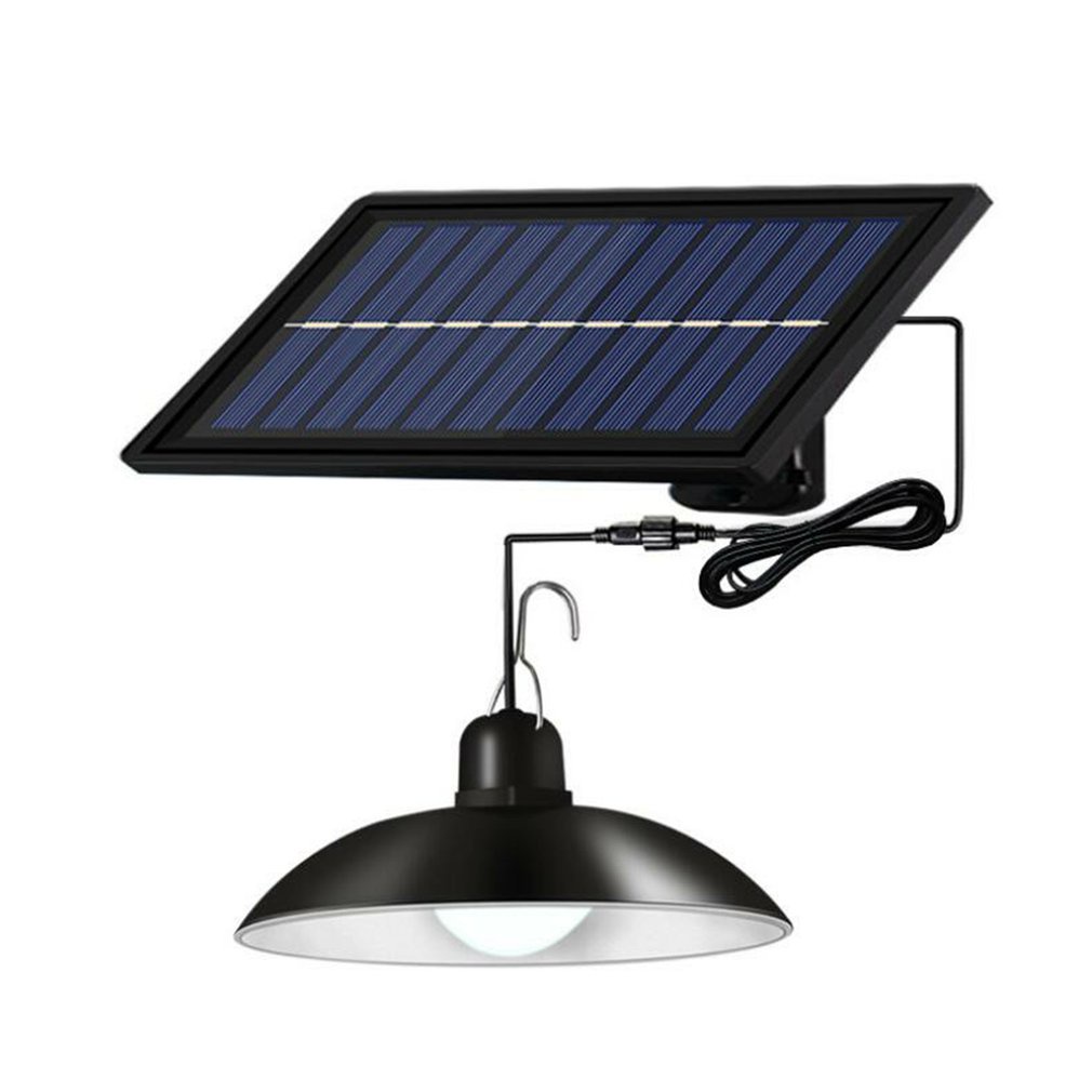 Đèn LED Năng Lượng Mặt Trời Mặt Dây Chuyền Ngoài Trời Trong Nhà Trong Nhà Đèn Năng Lượng Mặt Trời Với Bóng Đèn Chiếu Sáng Cho Sân Vườn Nhà Đèn Chùm Sân