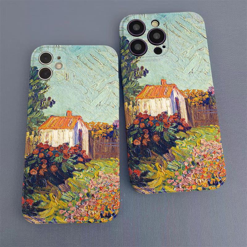 Ốp Điện Thoại Cứng Họa Tiết Tranh Sơn Dầu Van Gogh Độc Đáo Thời Trang Cho Iphone13 max14pro / XR 12iphone11