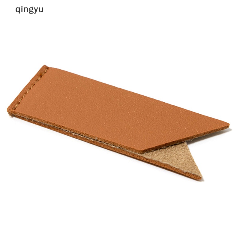 Qingyu Đánh Dấu Trang Sách Mini Bằng Da Phong Cách Vintage Dùng Làm Quà Tặng