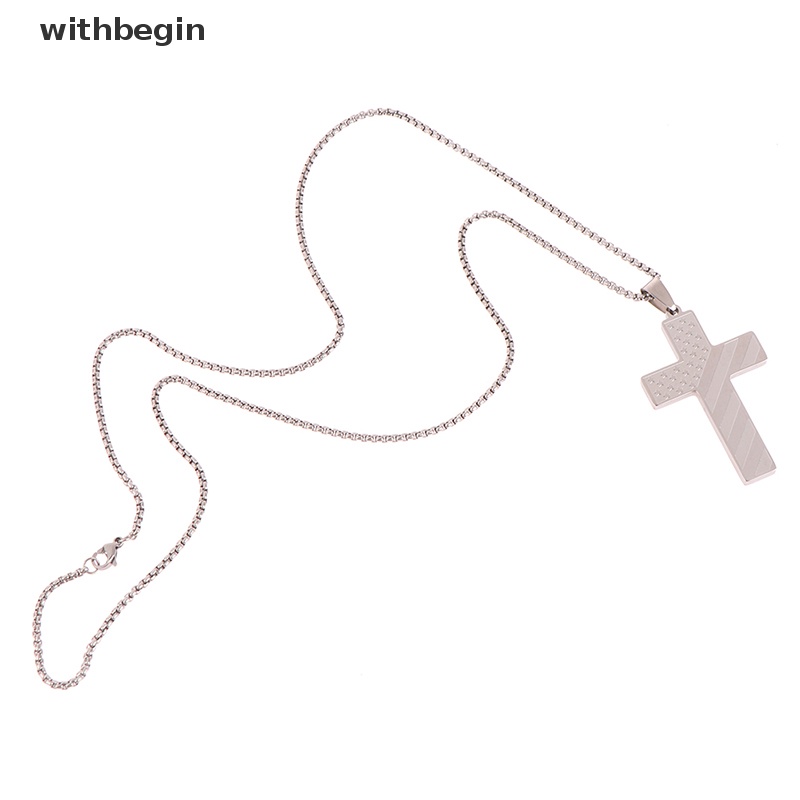 Vòng cổ Bằng Thép Không Gỉ Mặt Thánh Giá Độc Đáo