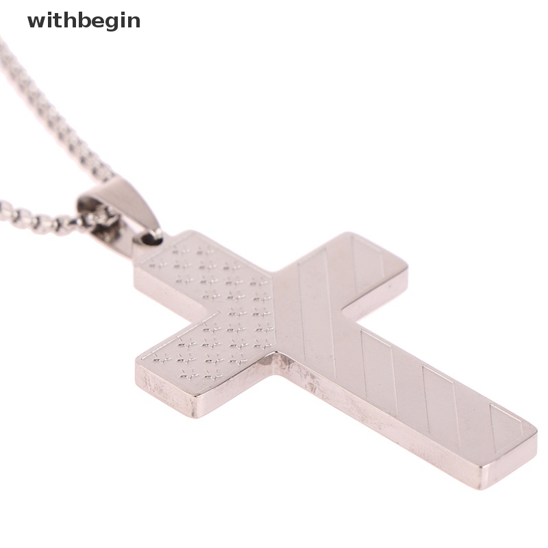 Vòng cổ Bằng Thép Không Gỉ Mặt Thánh Giá Độc Đáo