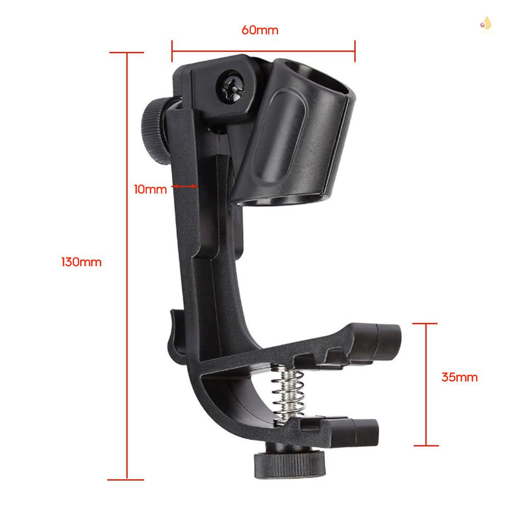 Bộ 2 Giá Đỡ Micro Có Kẹp Gắn Trống Chống Sốc Tùy Chỉnh Tiện Dụng