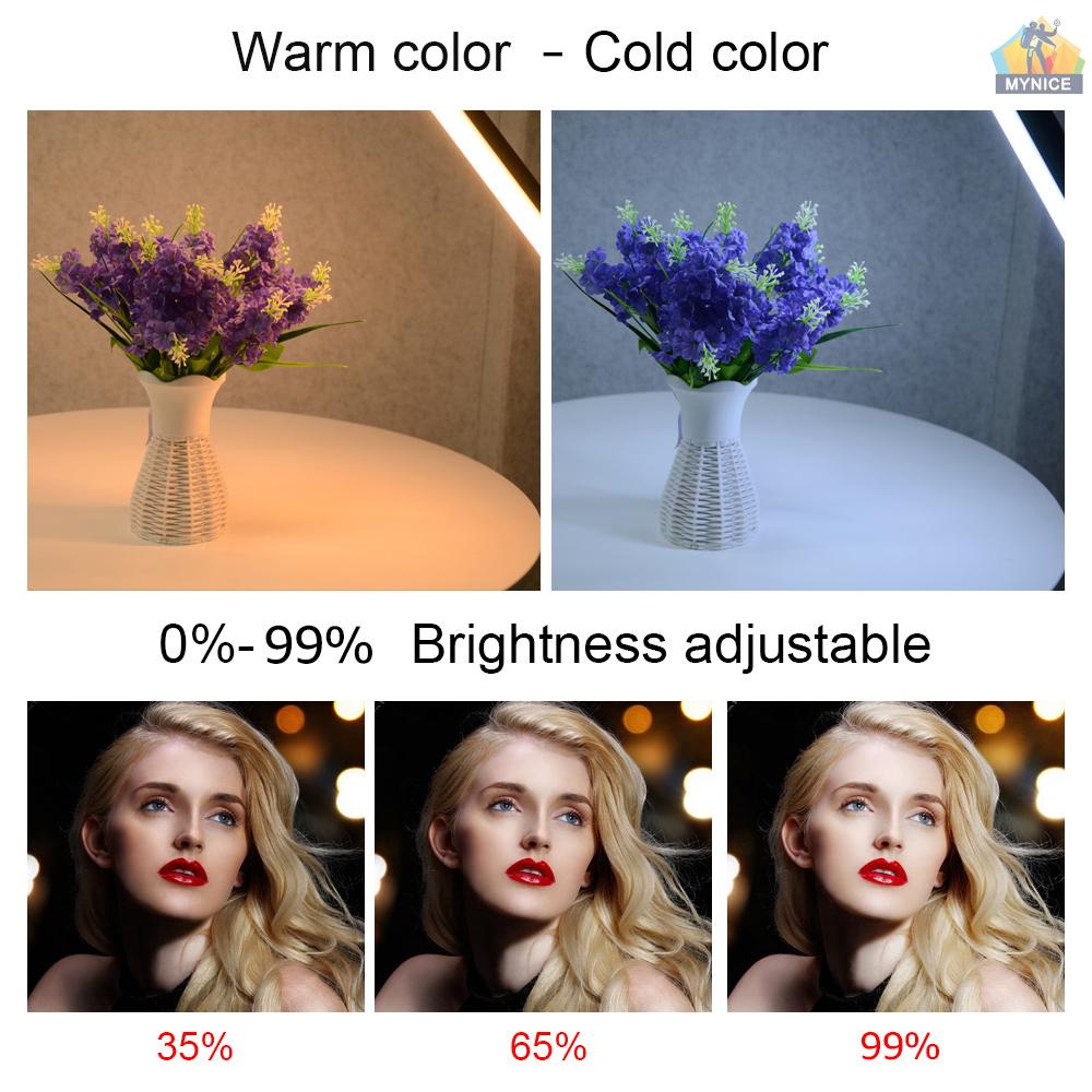 Đèn LED Chụp Ảnh Cầm Tay 40W 2800K-9990K Bi Màu Sắc Điều Chỉnh Được Nhiệt Độ 116cm