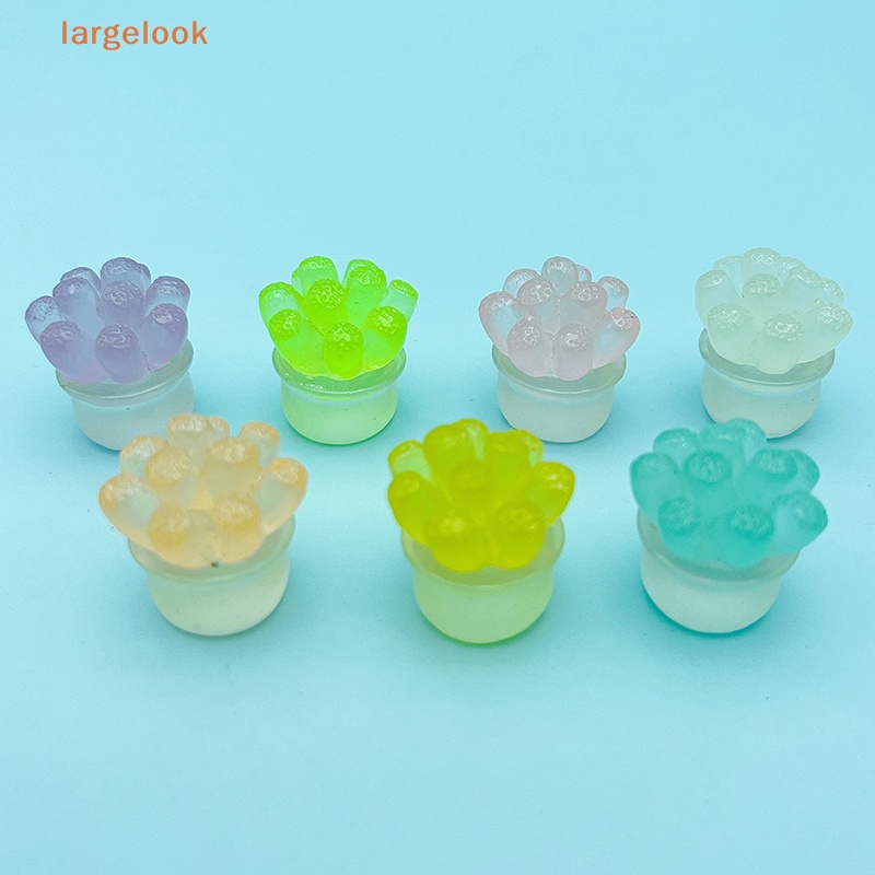 Bộ 2 Đèn Dạ Quang Mini Bằng Nhựa Resin Trang Trí Xe Hơi