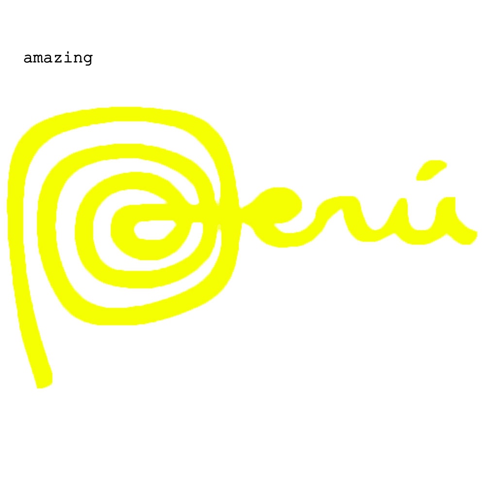 Miếng Dán Trang Trí Thân / Cửa Sổ Xe Hơi Phản Quang In Biểu Tượng MARCA PERU Sáng Tạo