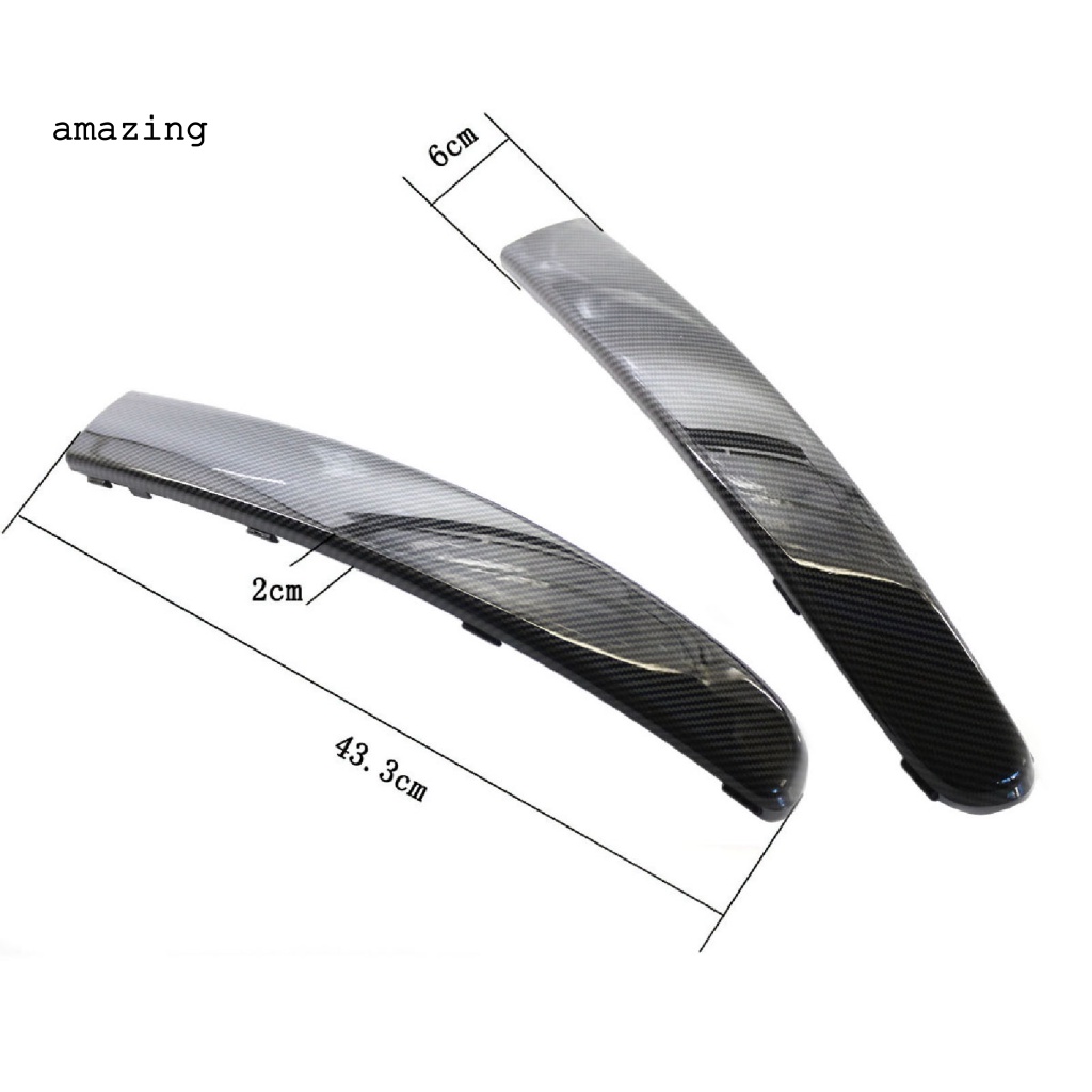 Bộ 2 Miếng Dán Họa Tiết Sợi Carbon Chống Thấm Nước Chịu Nhiệt Tốt Tiện Dụng 735455057 735455056 Ốp Lưng Cho Fiat-500 2007-2015