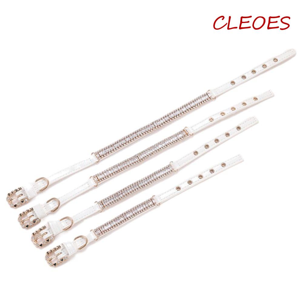 Vòng Cổ Thú Cưng Họa Tiết Da Báo|Dây Xích Đeo Cổ Chó Mèo Gắn Nơ Xinh Xắn