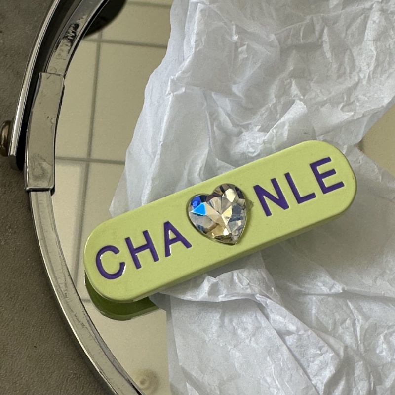 Kẹp Tóc Nữ Đính Đá Hình Trái Tim Phong Cách Pháp