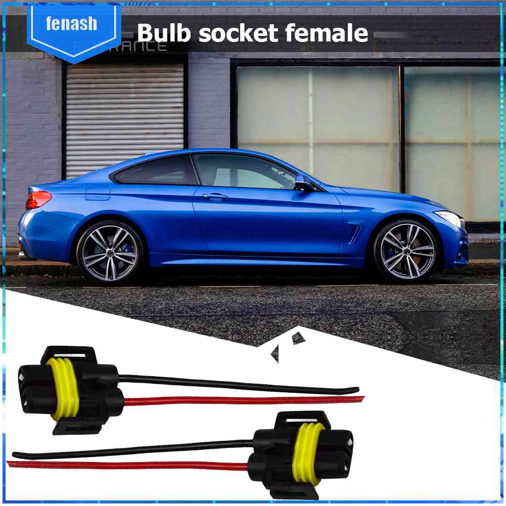 Set 2 Ổ Cắm Chuyển Đổi H8 / H9 / H11 Chuyên Dụng Cho Đèn Pha Xe Hơi