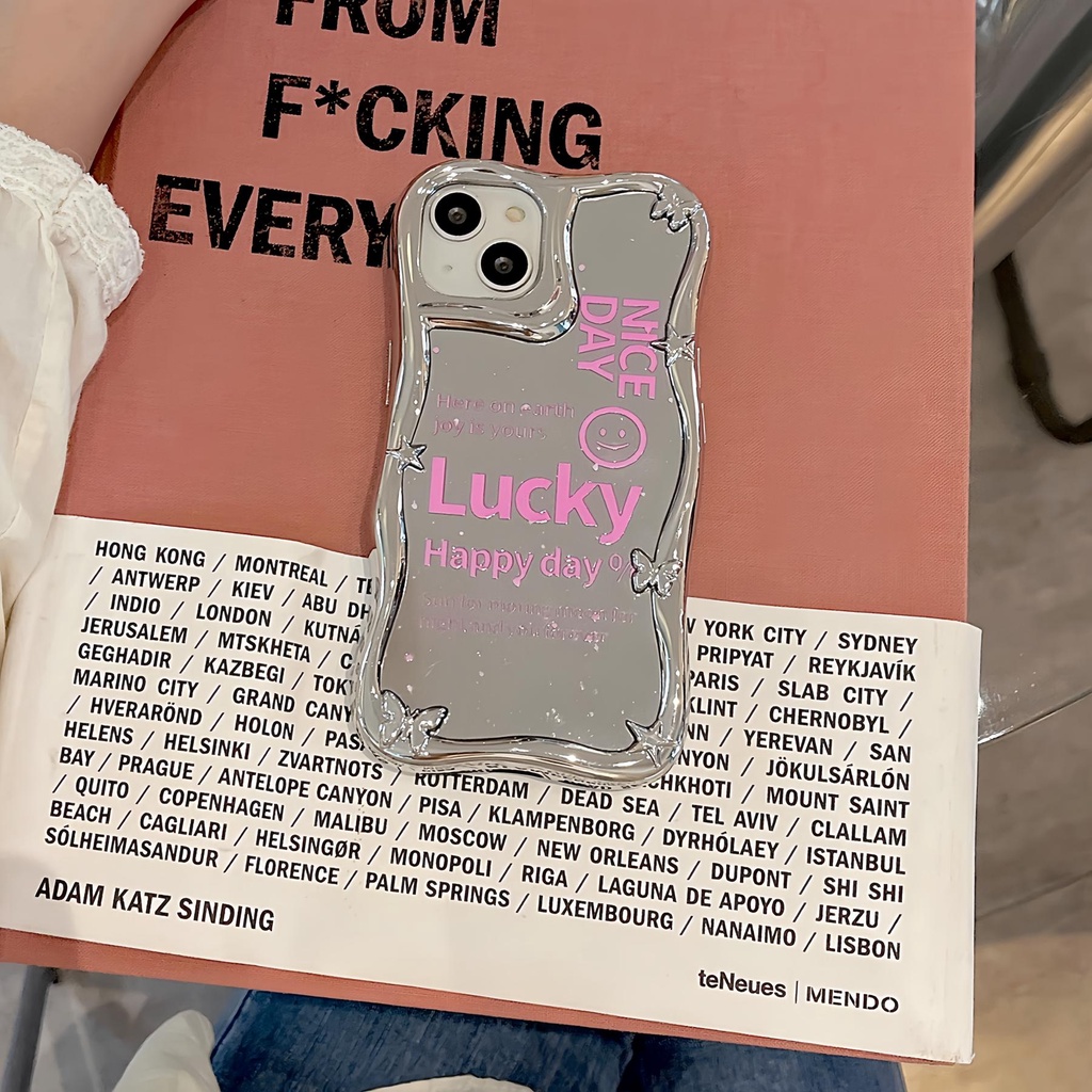 Ốp Điện Thoại tpu Mềm Tráng Gương Họa Tiết Hoạt Hình Cho Iphone 11 12 13 14 Pro Max