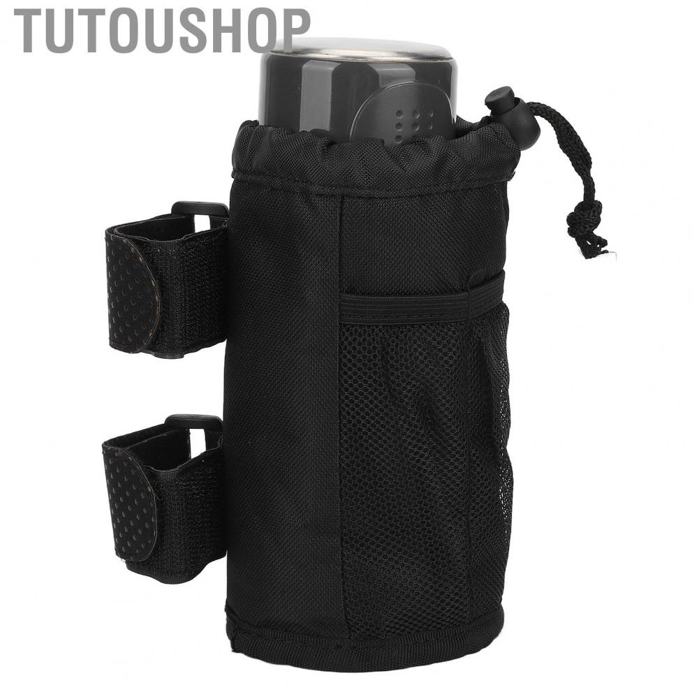 Tutoushop Bike Bottle Holder  Cup Easy Installation Oxford Fabric for Cycling Travel Camping