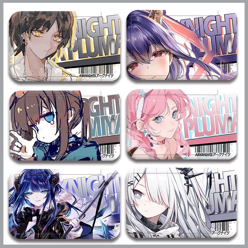 Ví Đựng Thẻ Tín Dụng / Danh Thiếp In Hình Anime Arknights Amiya Greyy Deshawn DIY Giá Đỡ