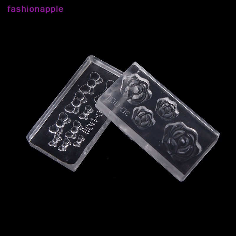 Set 6 Khuôn Silicone Tạo Hình Trang Trí Móng Tay 3D DIY