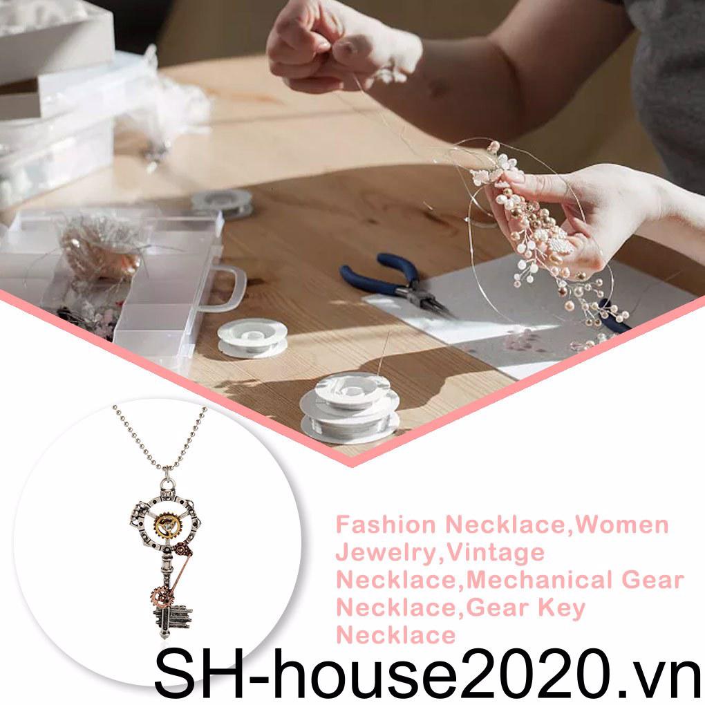 Vòng cổ Mặt Bánh Răng Máy Móc Phong Cách Steampunk