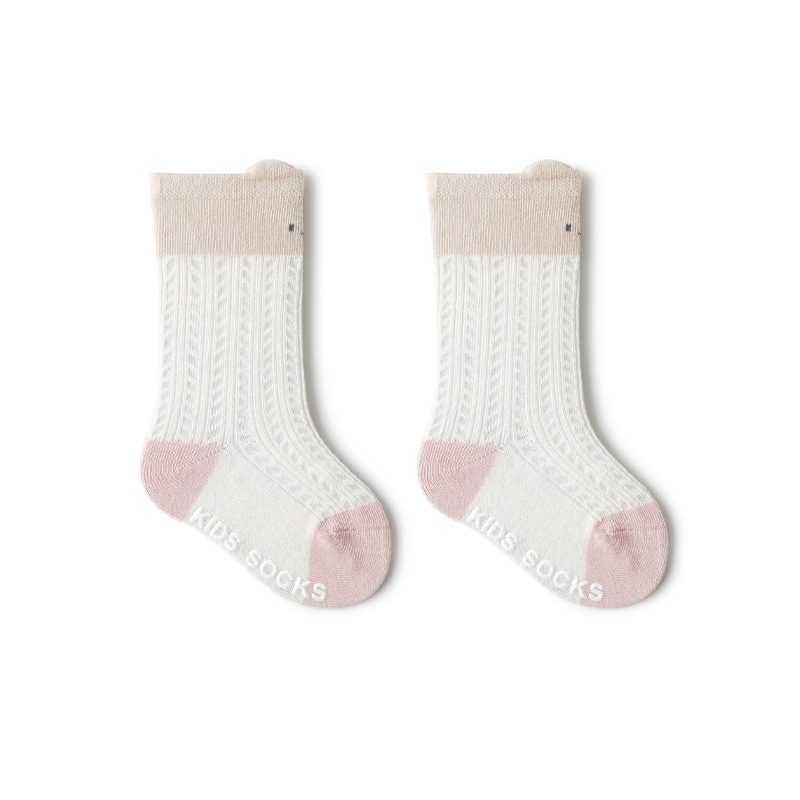 Vớ Cotton Mềm Mại Phối Lưới Thoáng Khí Chống Trượt Họa Tiết Hoạt Hình Dành Cho Trẻ Sơ Sinh
