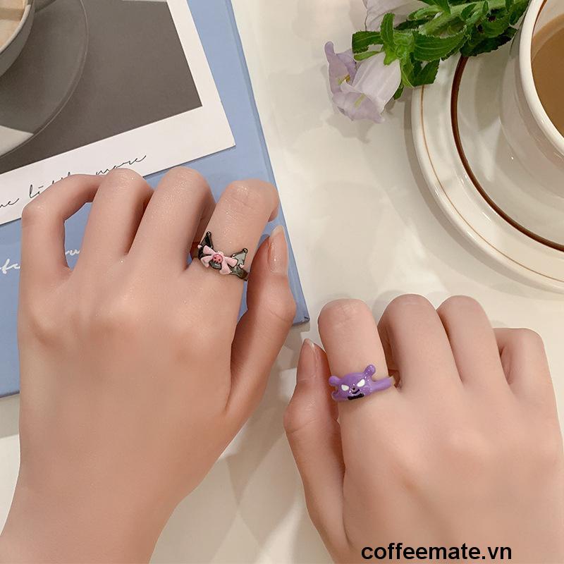 ⚡Nhẫn Hình Hoạt Hình Kuromi Dễ Thương Cho Nữ