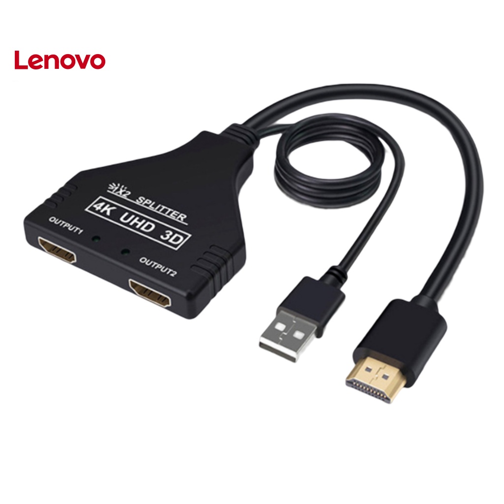 Bộ Chuyển Đổi Video Hướng Dương Với Nguồn USB 1080P HD-Compatible Video Adapter 1 Đầu Vào 2 HDMI Cho TV Laptop Pro
