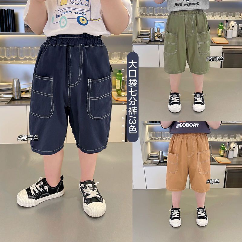 Quần Lửng Mùa Hè Bằng Cotton Thời Trang Dành Cho Bé Trai