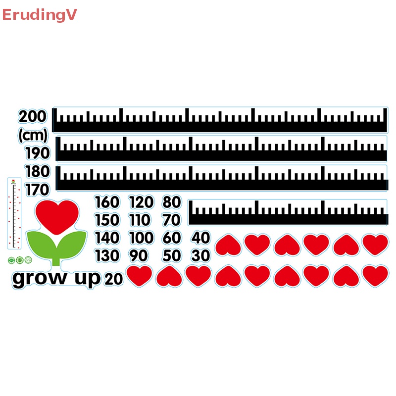 [ErudingV] Đề Can Đo Chiều Cao Dán Tường Hình Động Vật Dưới Biển [Mới]