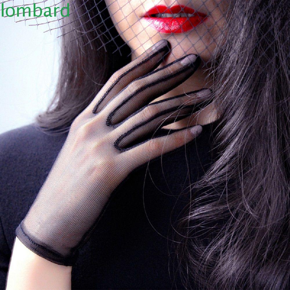 Găng Tay Lụa Đen Siêu Mỏng Gợi Cảm Cho Nữ