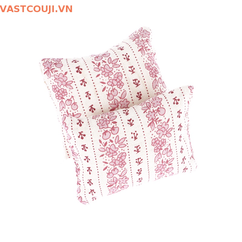 1 Bộ Chăn Ga Gối Đệm Phối Ren Tỉ Lệ 1: 12 Trang Trí Nhà Búp Bê