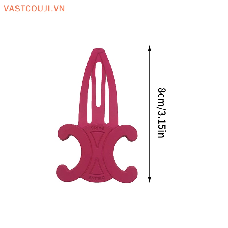 Kẹp Tóc Kim Loại 8cm Màu Vàng Thời Trang Hàn Quốc Cho Nữ