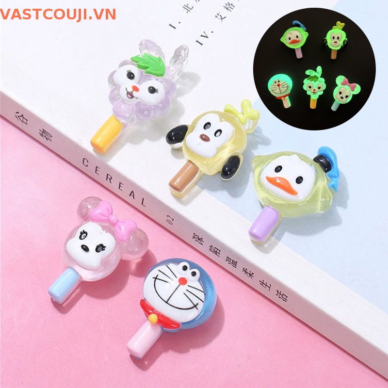 Set 5 Mô Hình VASTJI Mini Bằng Nhựa Phát Sáng Trong Bóng Tối Trang Trí Nghệ Thuật