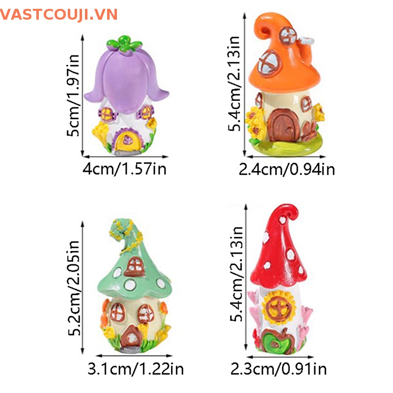 Mô Hình Lâu Đài Nàng Tiên VASTJI Mini Nhiều Màu Dễ Thương Trang Trí Tiểu Cảnh / Để Bàn Trang Trí Nhà Cửa