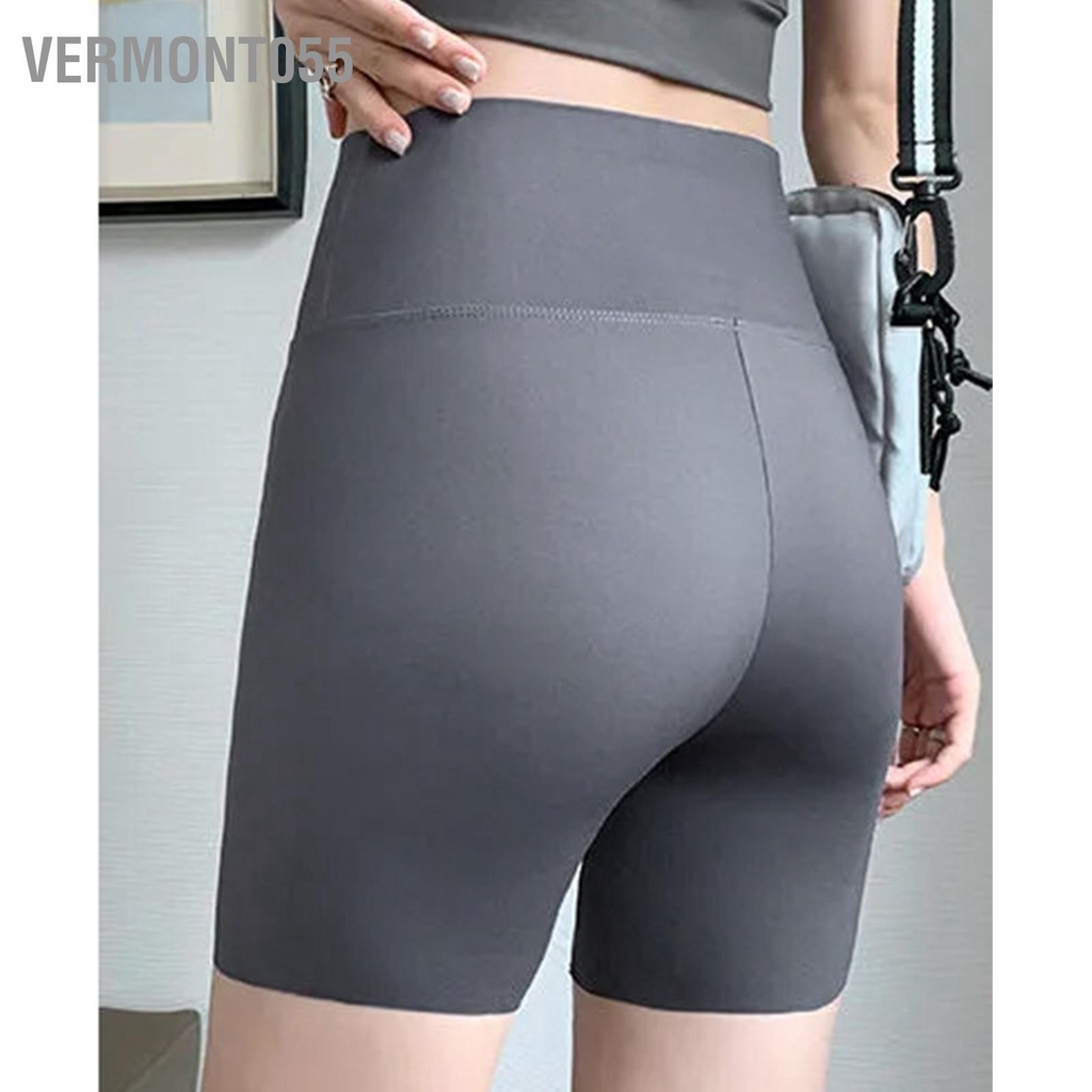 Vermont055 Quần Legging Nữ Mùa Hè Thời Trang In Chữ Thoáng Khí Co Giãn Cao Short Thể Thao Lưng