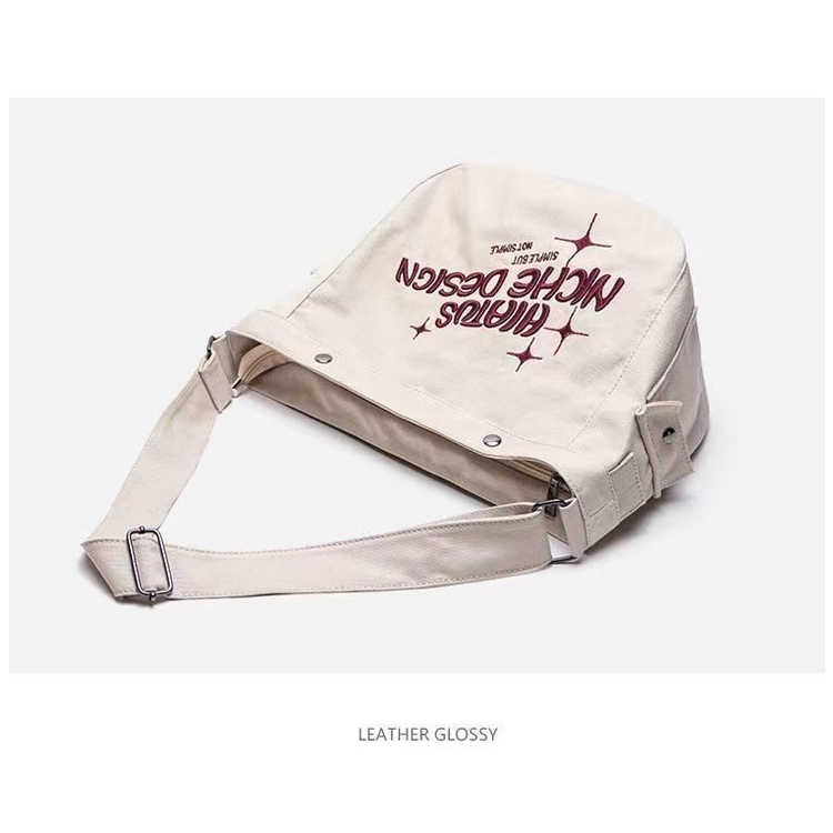 Túi Xách Canvas Cỡ Lớn 40X Thêu Họa Tiết Phong Cách Retro