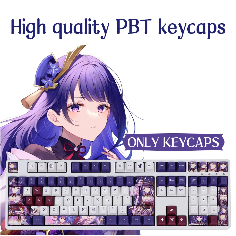 Nắp Đậy Phím Cho Bàn Phím Cơ Họa Tiết Anime Cherry Profile PBT