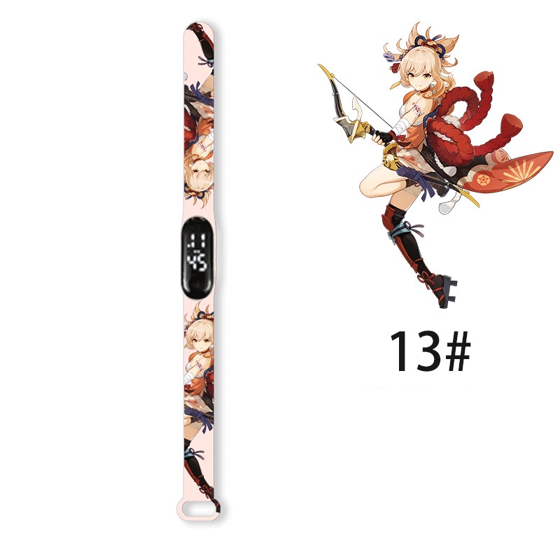 Đồng Hồ Điện Tử Đèn LED In Hình Anime Cho Trẻ Em