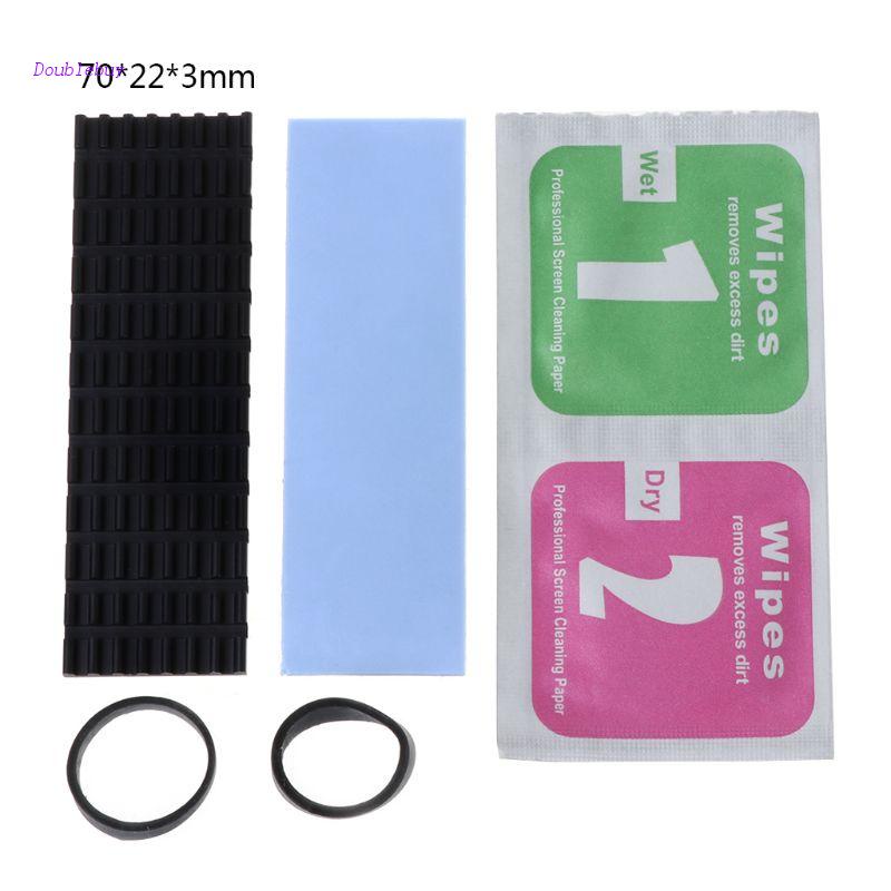 Bộ Tản Nhiệt Bằng Nhôm Siêu Mỏng Màu Trơn Cho Ổ Cứng M.2 M2 NVME 2280 PCIE SSD 70