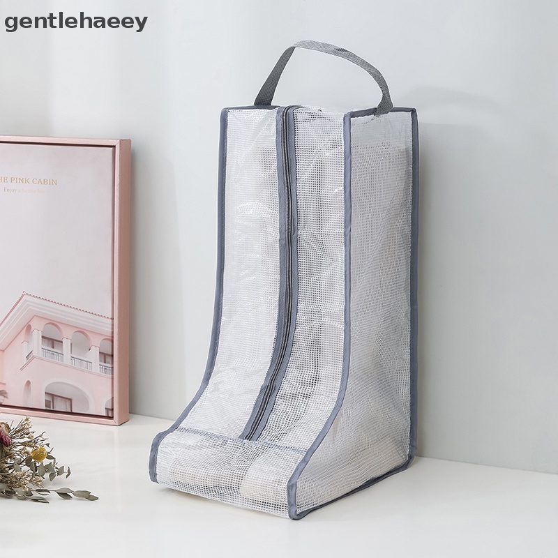 Túi Đựng Giày Trong Suốt Chống Nước Chống Bụi Có Khóa Kéo Tiện Lợi