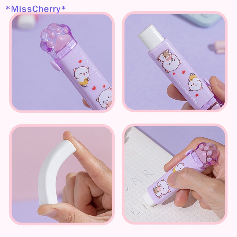 Gôm Tẩy Hình Dấu Chân Mèo Xinh Xắn Dành Cho Học Sinh Mới