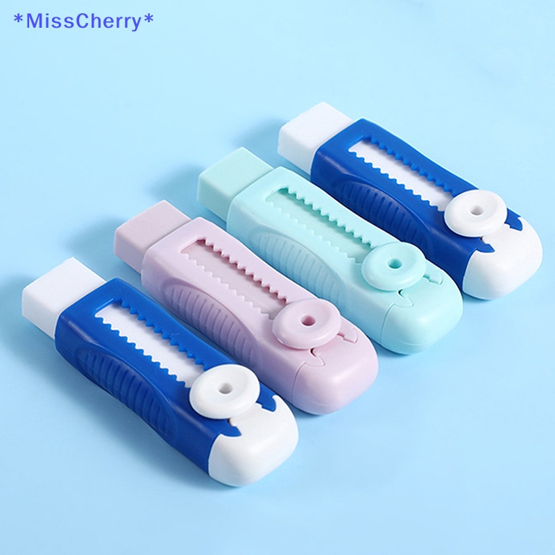 1 Bộ Gôm Tẩy Bút Chì Màu Bằng Nhựa Có Thể Thu Gọn Tiện Dụng Mới