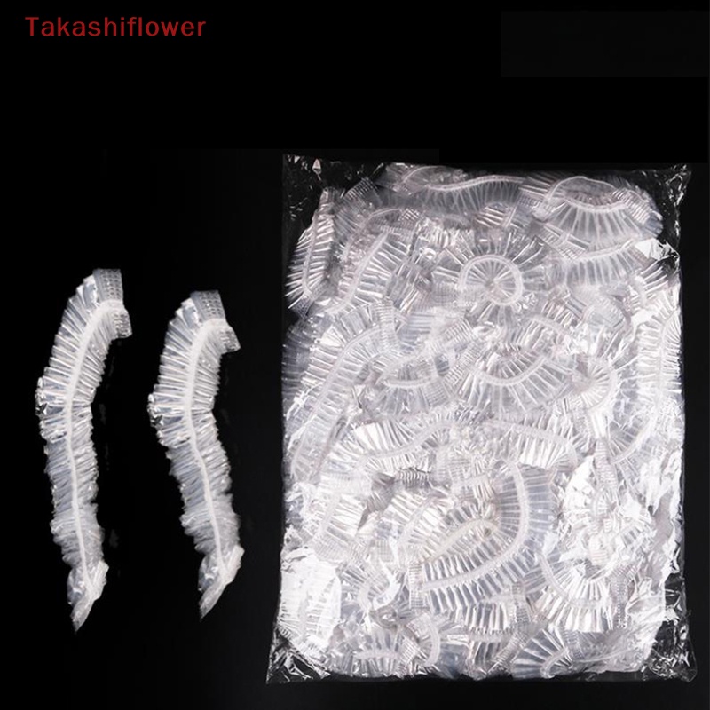 Set 100 Mũ Trùm Đầu Trong Suốt Co Giãn Dùng Một Lần Đa Ứng Dụng