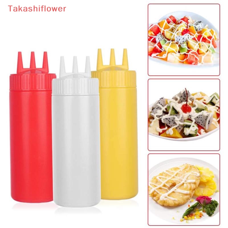 Bình Nhựa Mayo 3 Lỗ Dạng Xoắn Tiện Dụng Cho Nhà Bếp