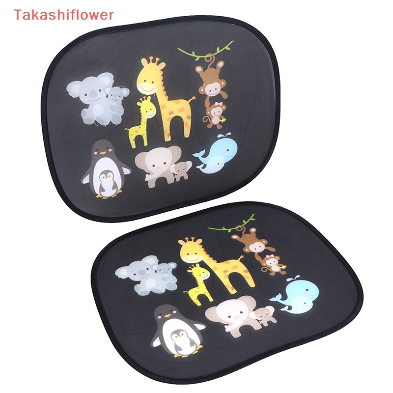 Set 2 Tấm Che Nắng UV Hình Động Vật Có Thể Gấp Gọn Tiện Dụng Cho Bé