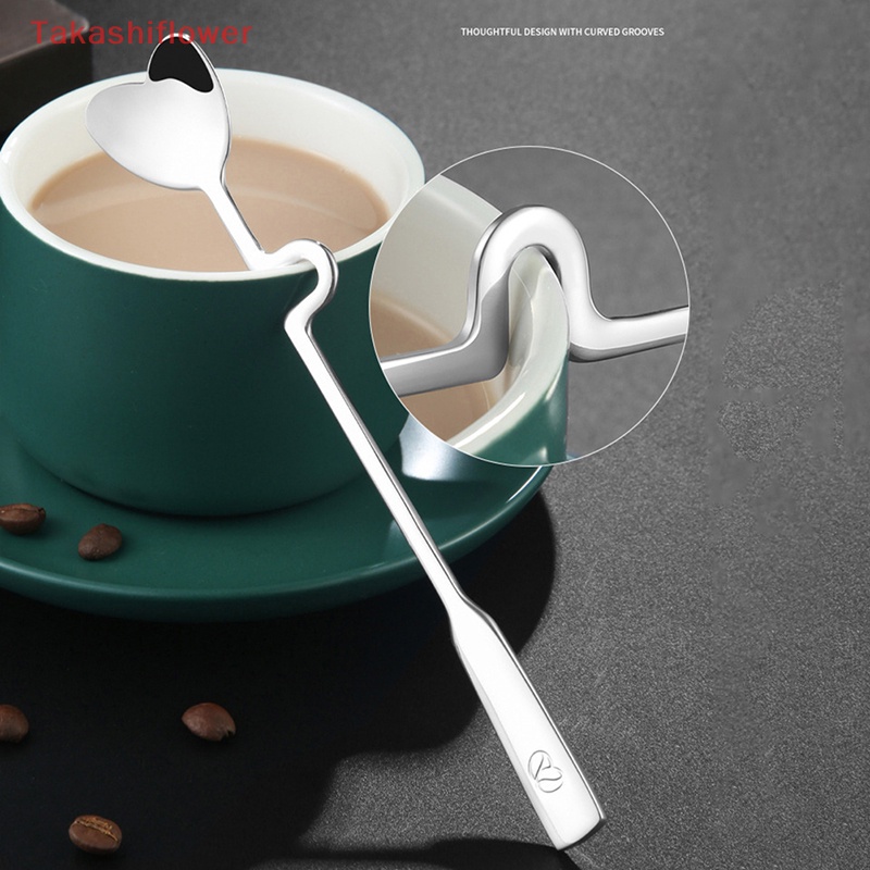 Muỗng Uống Cà Phê Bằng Thép Không Gỉ Đầu Cong