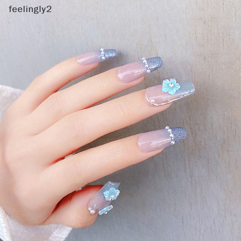 Bộ 30 HạT ĐíNh Trang Trí MóNg HìNh Hoa 3D NhiềU MàU Dễ Thương