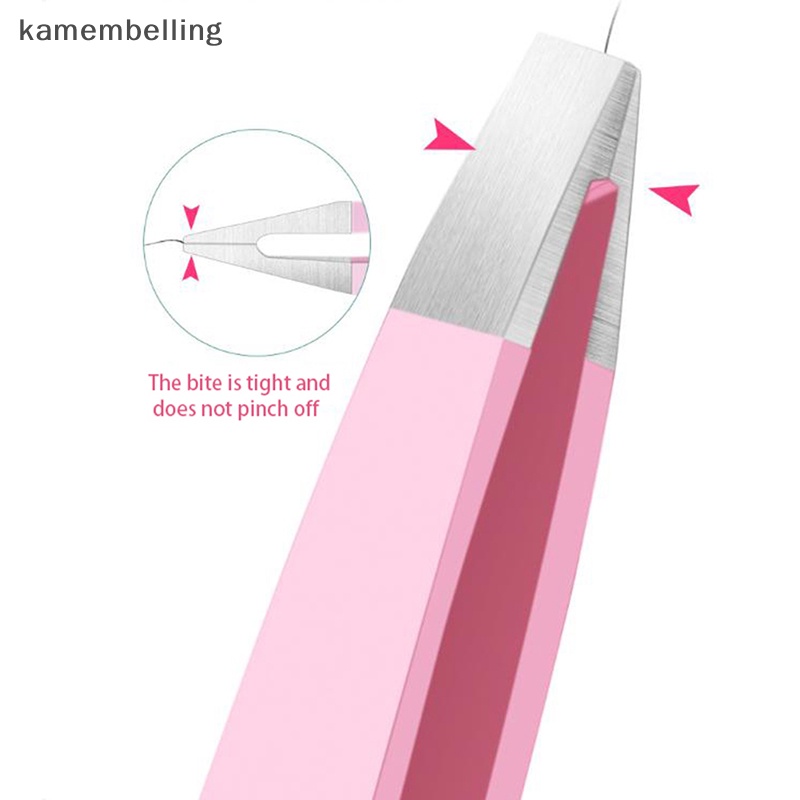 Nhíp Nhổ Lông Mày / Lông Mi 3 Trong 1 Bằng Thép Không Gỉ