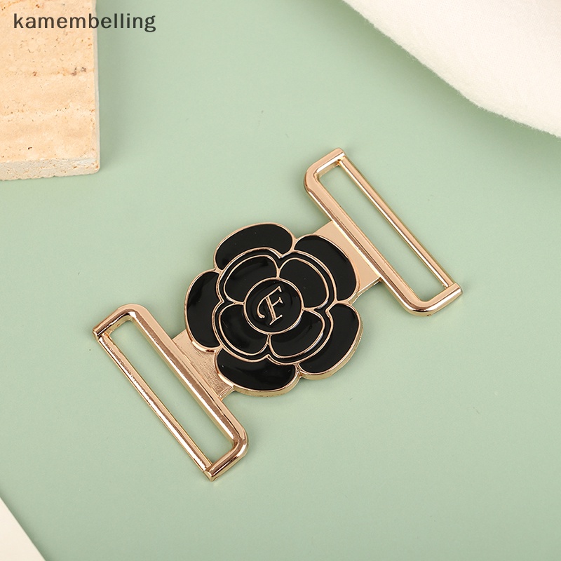 1 Bộ Khóa Thắt Lưng Bằng Kim Loại Hình Hoa 30 / 35 / 40mm EN