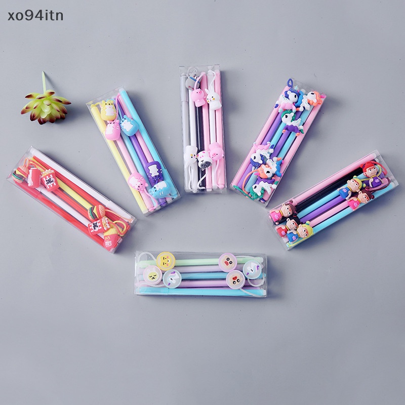 Set 6 Bút Mực Nước Hoạt Hình Dễ Thương