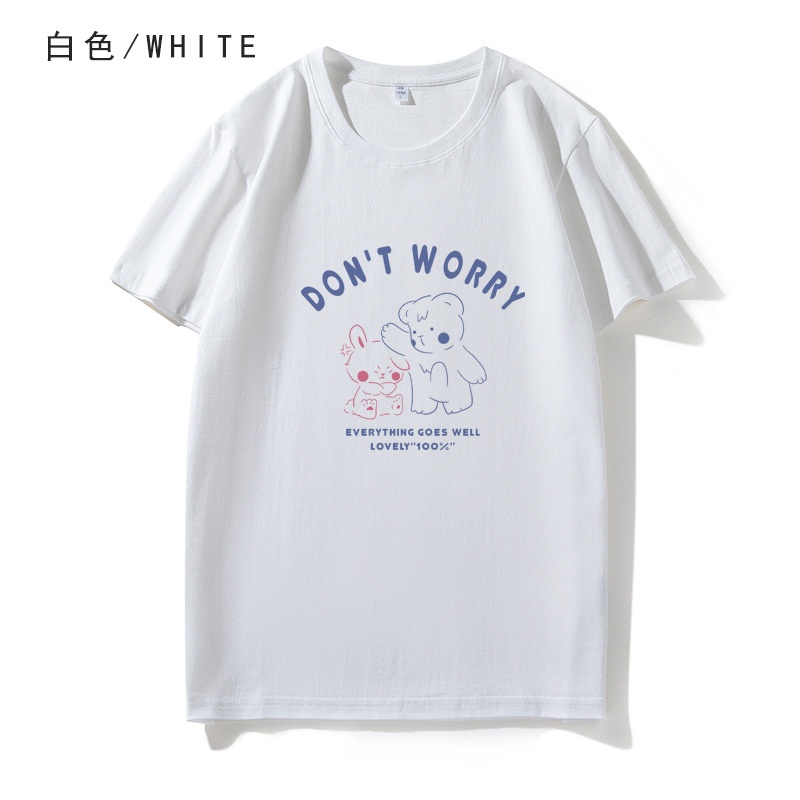 Áo Thun Nữ Ngắn Tay In Hình Quái Vật Hoạt Hình Thời Trang