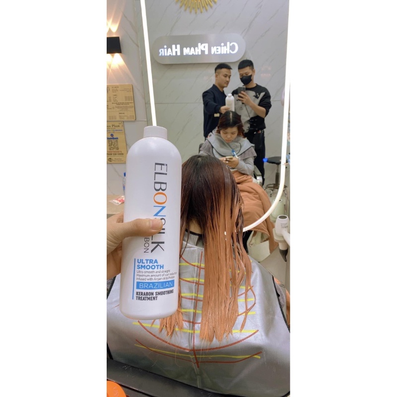 Phục hồi tóc hư nát KERABON Elbonsilk Brazilian Smoothing Treatment 1000ml