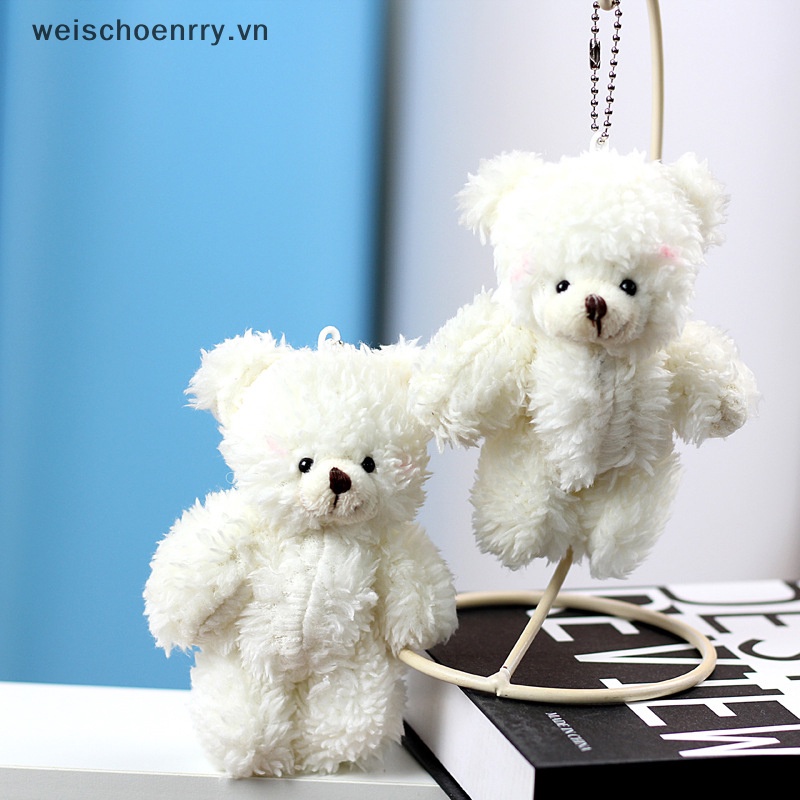 Gấu Bông Mini Mềm Chất Lượng Cao Treo Ba Lô / Túi Xách / Móc Khóa Trang Trí Xe Hơi