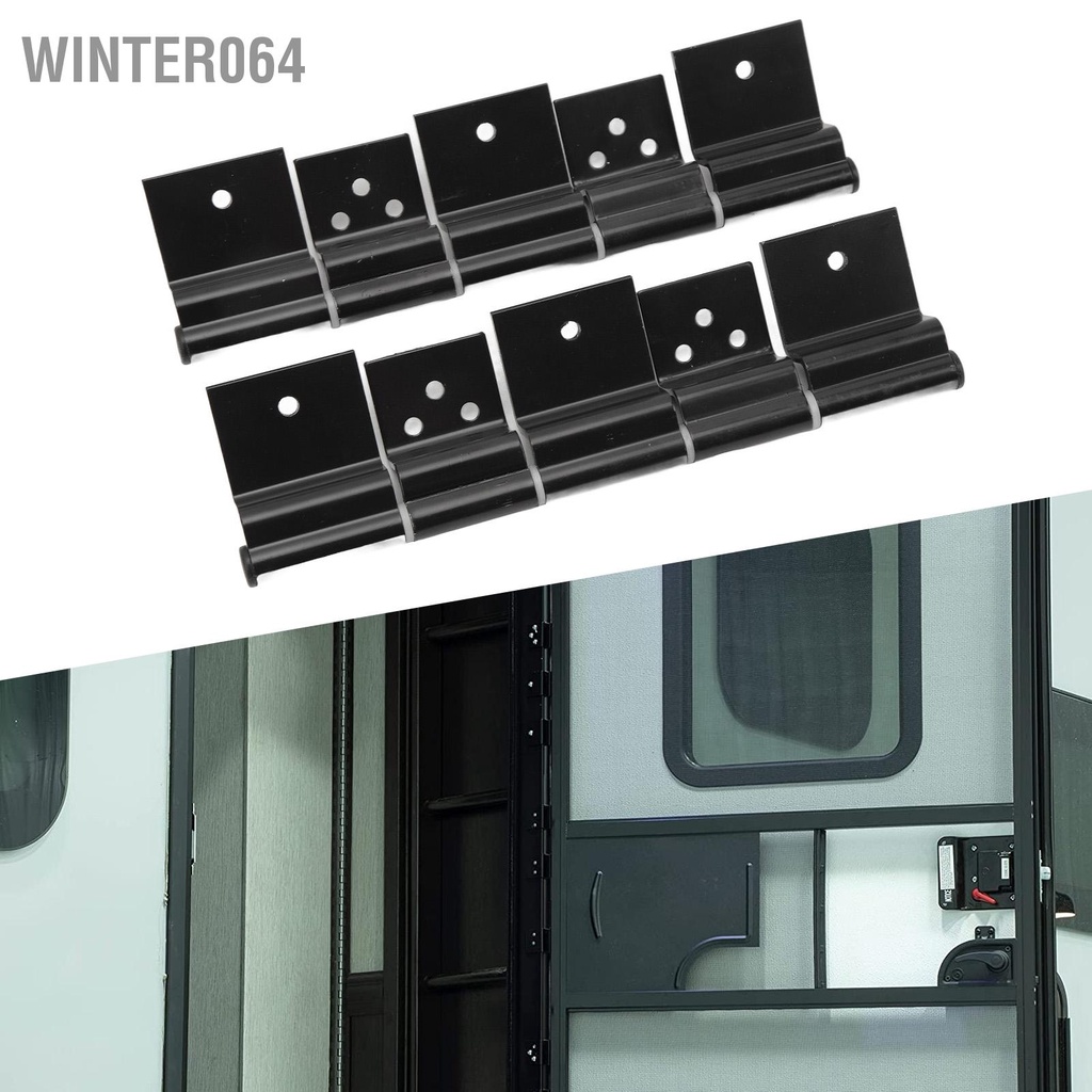 Winter064 2 Chiếc RV Mục Từ Ma Sát Cửa Bản Lề Kim Loại Hoạt Động Êm Cao Cấp Màu Đen Dễ Dàng Lắp Đặt Cho Bánh Xe 5th Kéo Motorhome