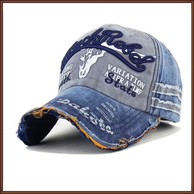 Mũ Lưỡi Trai Thoáng Khí In Chữ Phong Cách Vintage Thời Trang